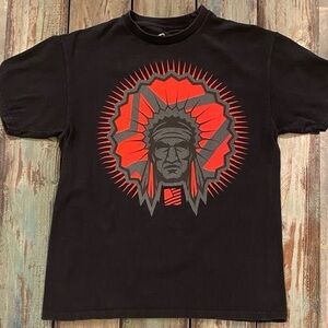 Native American Indian Chief T Shirt Popular Demand Brand Black Size Medium